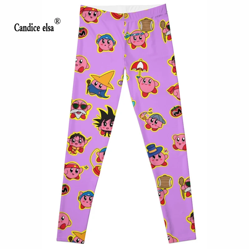 CANDICE ELSA women leggings elastic fitness legging letter