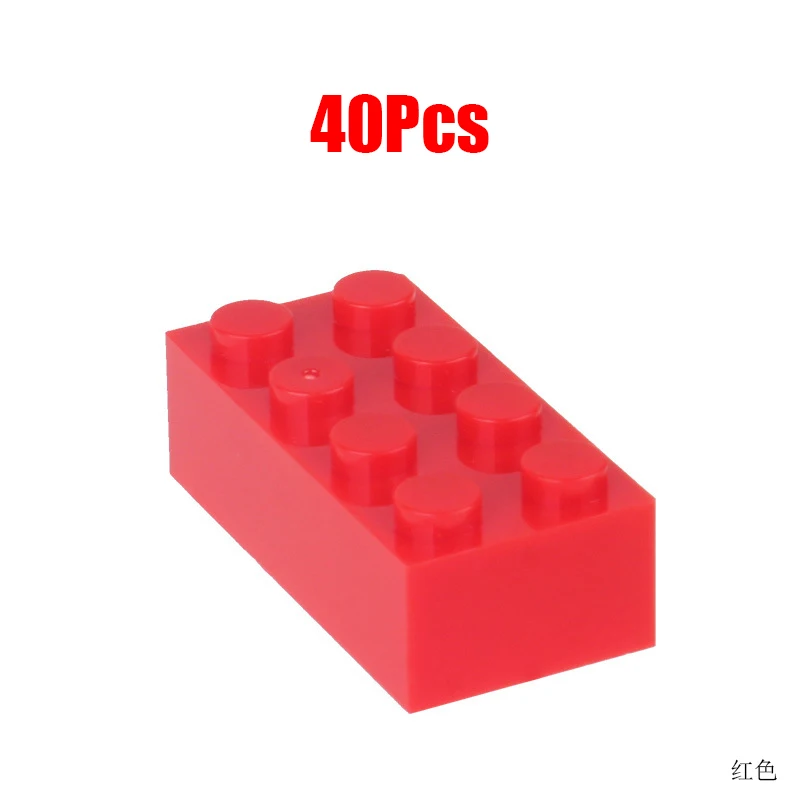 40pcslot 2X4 DIY Enlighten Toy Plastic Building Block Bricks For Kids Compatible With LegoING Assembles Particles 10 Colors (2)