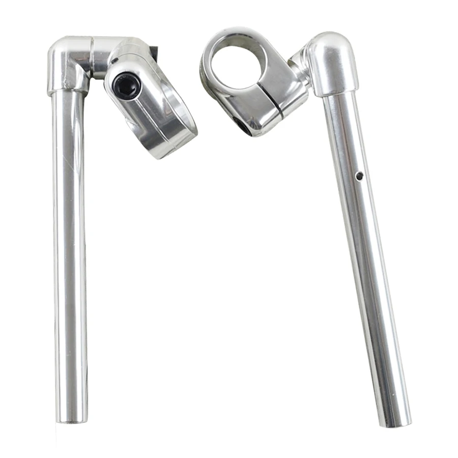 2 шт. 37 мм Регулировка мотоцикла разделенный руль из алюминиевого сплава Кафе Racer клип на руль