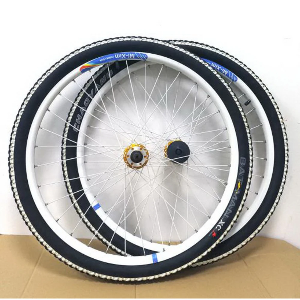 

230915/Bicycle mountain bike 26 - inch wheel set with a large inner tube fetal tire wheel rim/Double thick aluminum alloy rims