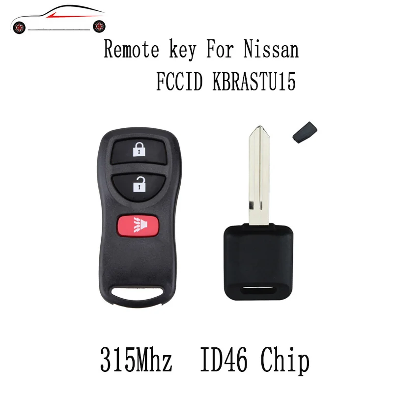 

GORBIN 3Buttons 315Mhz Remote key For Nissan Versa 2007-2013 For Nissan Xterra 2005-2014 For Nissan KBRASTU15 Original keys