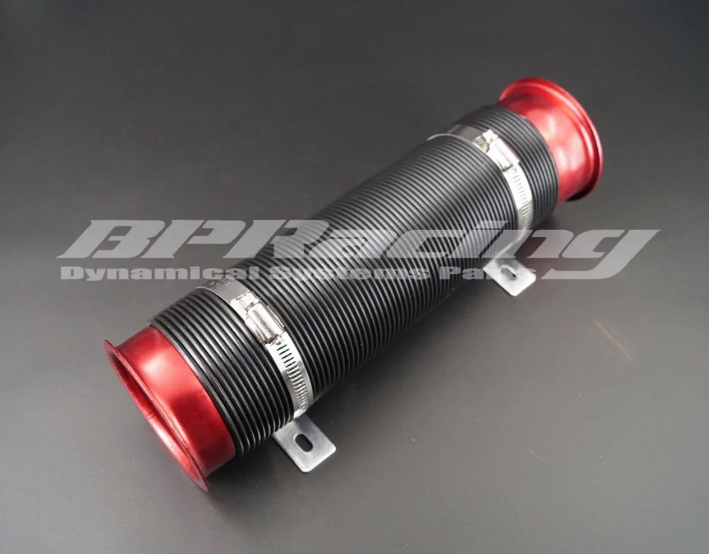 

3 Inch Universal Multi Flexible Adjustable Cold Air Intake Pipe/Hose Tube kit Red