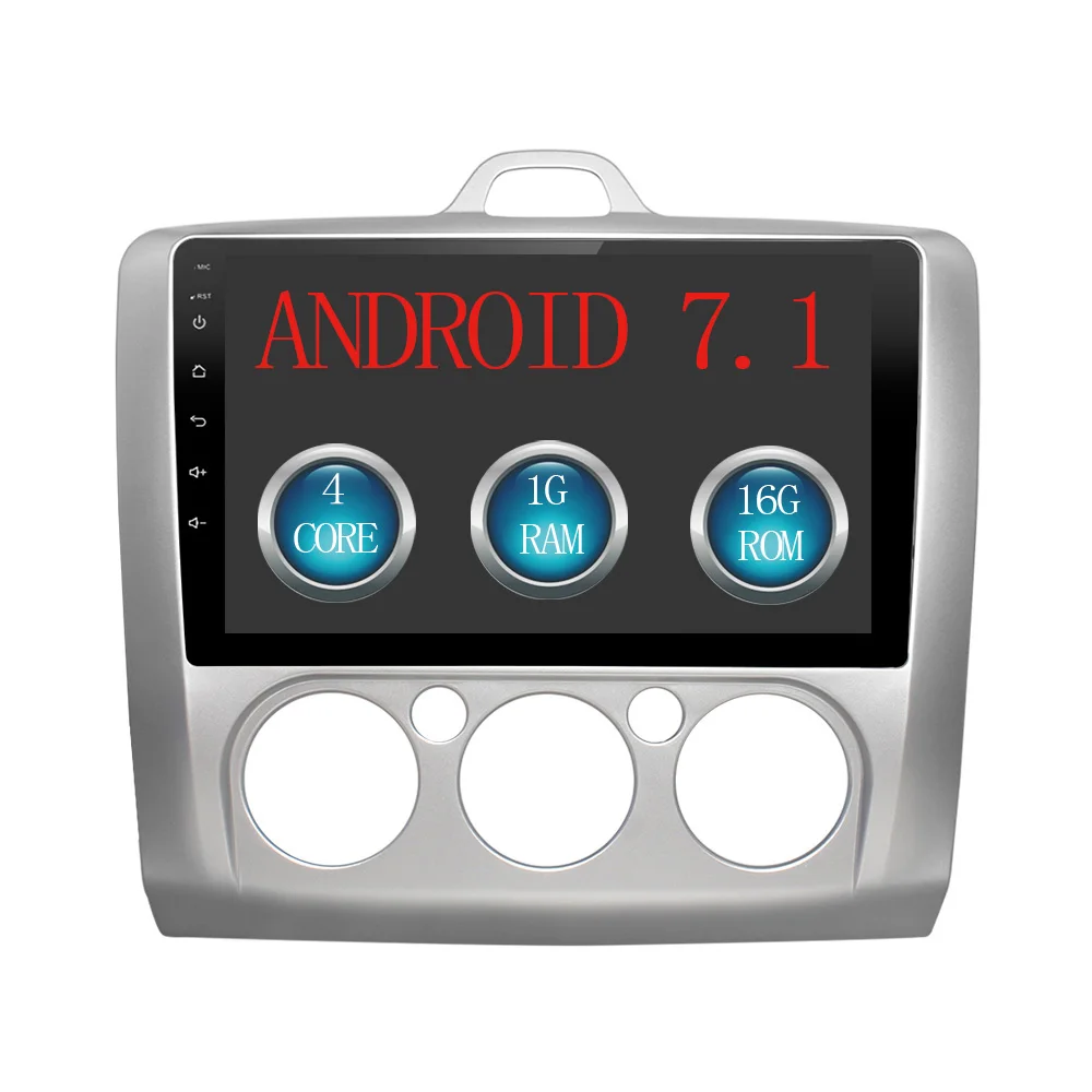 JIUYIN автомобильный мультимедиа no 2 din видео плеер навигация gps Android для ford focus 2 3 2006 2007 2008 2009 2010 2011 - Цвет: Белый