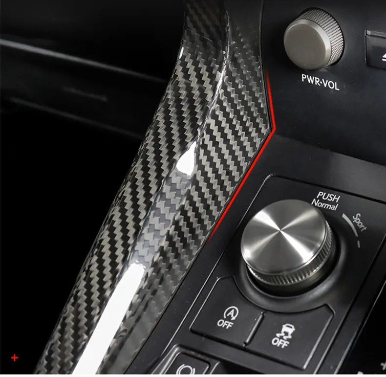 Истинное углеродное волокно центральный контроль украшение приборной панели декоративная панель Рамка для Lexus NX серии NX300H NX200T