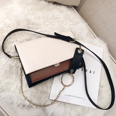

NEW Style brand vintage famous brand Minimalist Crossbody Bag Shoulder bag messenger diamond Chain Puzzle Ring bags for women