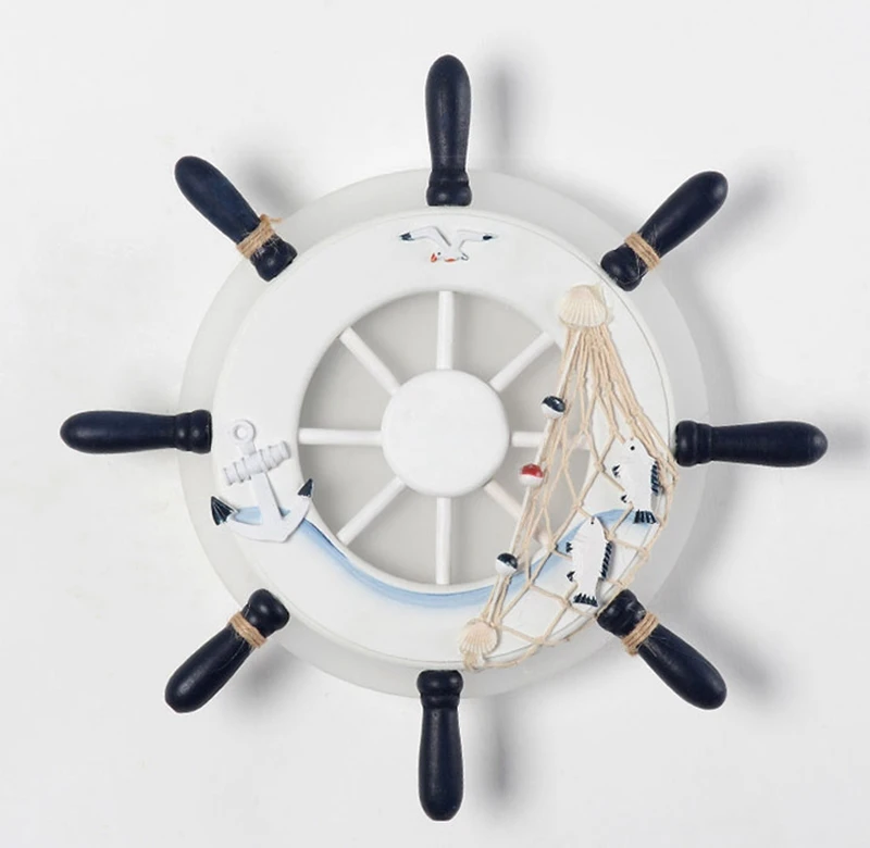 Creative Rudder Wall Lamps Mediterranean Style Bedroom Children Kids Room Corridor Sitting Room Decorative Cartoon Wall Light (7)