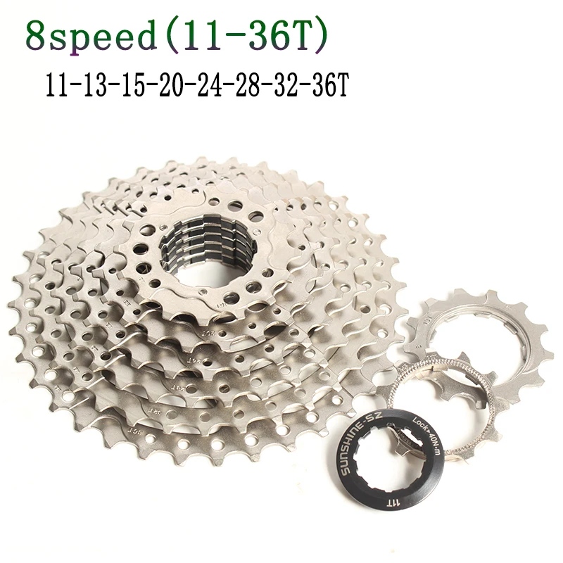 SUNSHINE SZ MTB горный велосипед 8s 24s 8 скоростей 11 36T кассета широкий коэффициент
