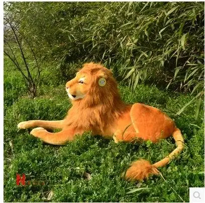 

Free shipping Artificial lion 35cm.45cm.60cm.70cm Stuffed Plush Toys Animal artificial Simulation Lion toy Children's day gift