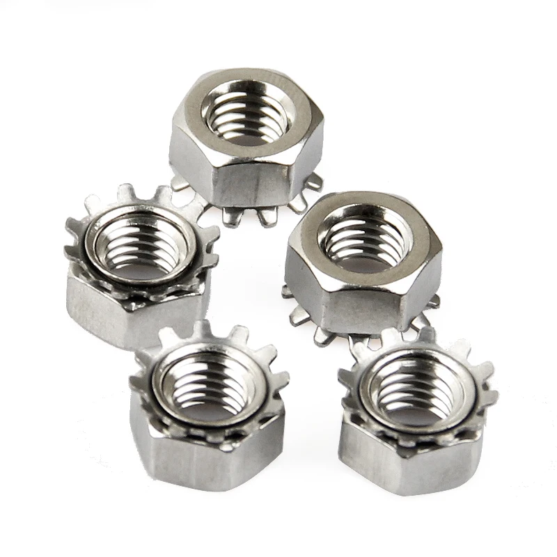 

M3/M4/M5/M6/M8 304 Stainless Steel with Toothed Nut / US Cap Cap Nut / Multi-tooth Nut
