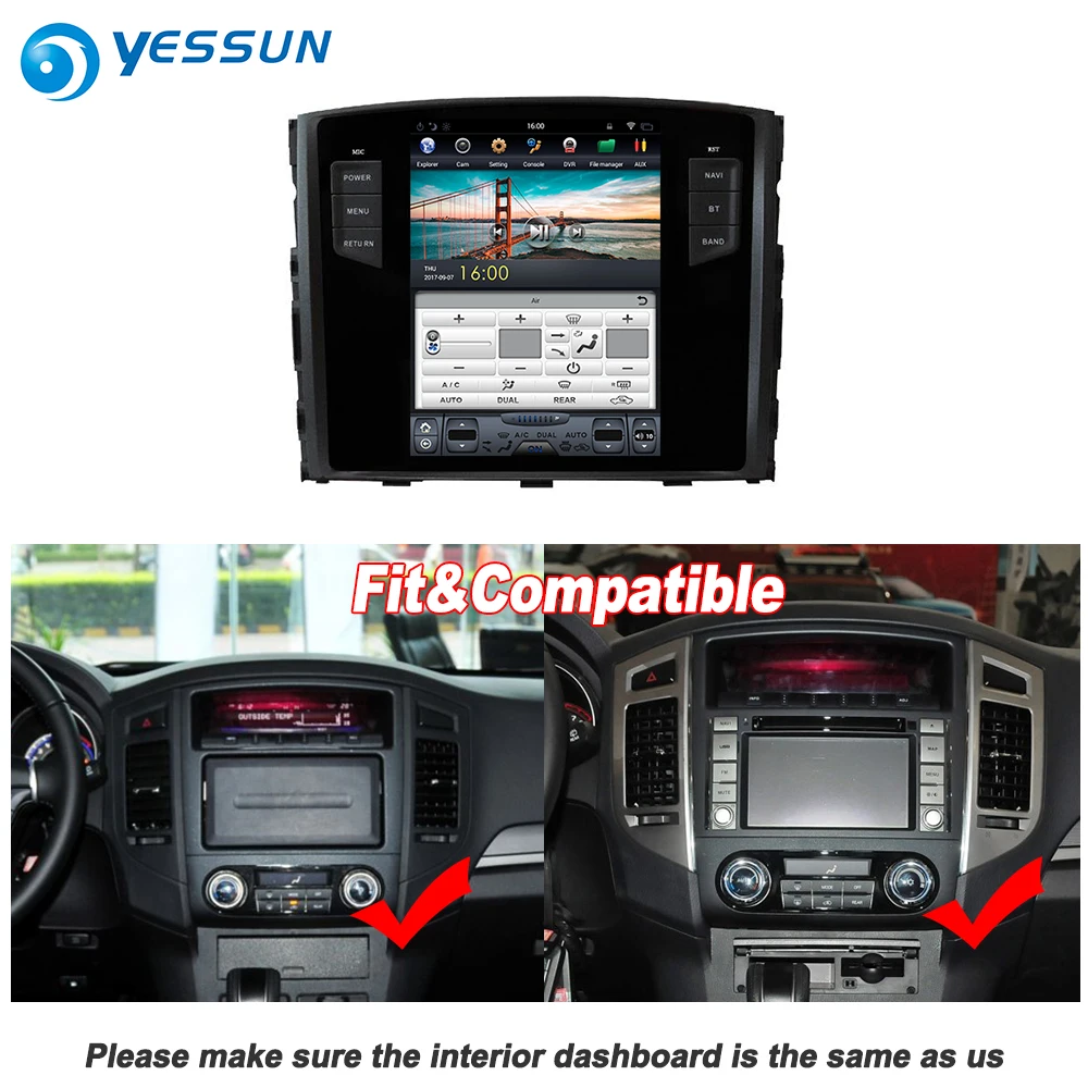 Автомобильная навигационная система GPS HD супер экран для Mitsubishi PAJERO 2007~ автомобильный Радио Android мультимедийный плеер