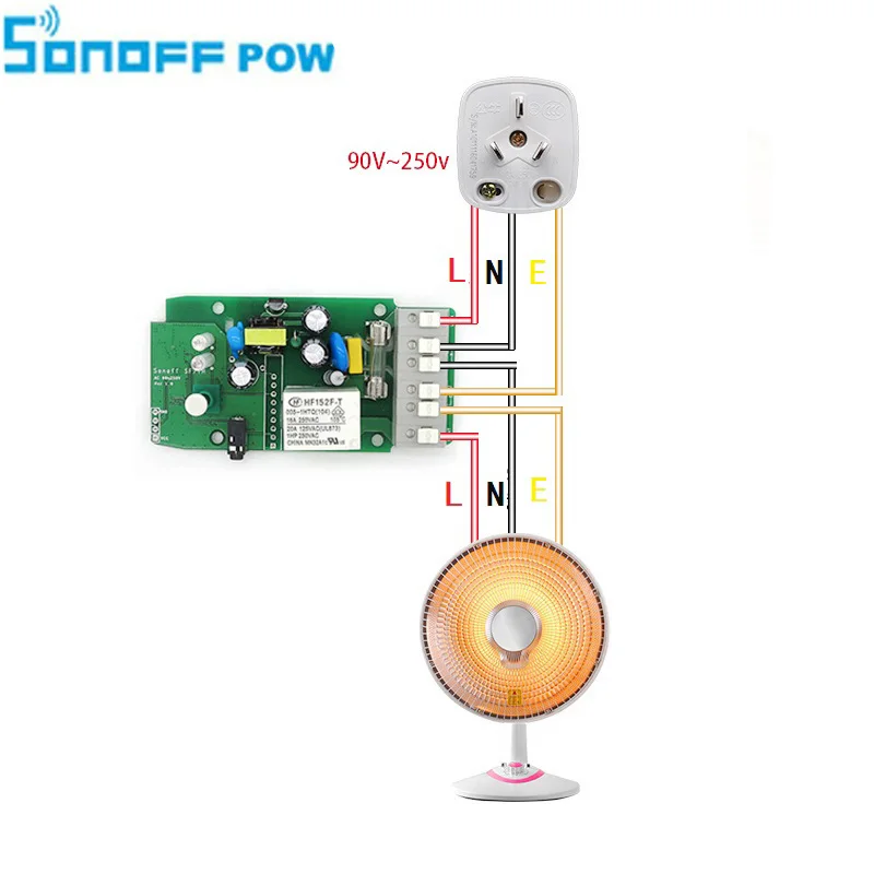 Itead Sonoff POW беспроводной умный модуль автоматизации переключатель Wi Fi Умный дом
