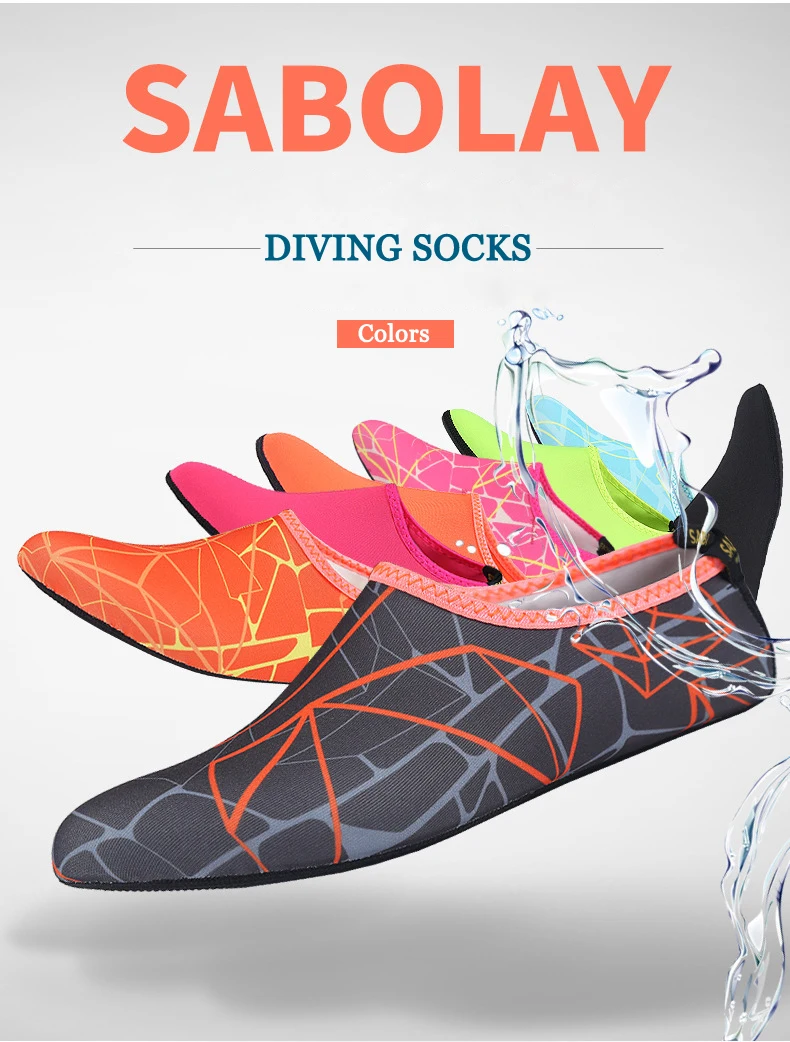 Новые взрослые Дышащие носки для подводного плавания 8 цветов быстросохнущие обувь для подводного плавания Нескользящие Дайвинг водные виды спорта обувь для плавания для носки для пляжа