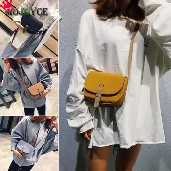 

Vintage Teenage Girls Shoulder Bags Frosted Leather Casual Crossbody Bag