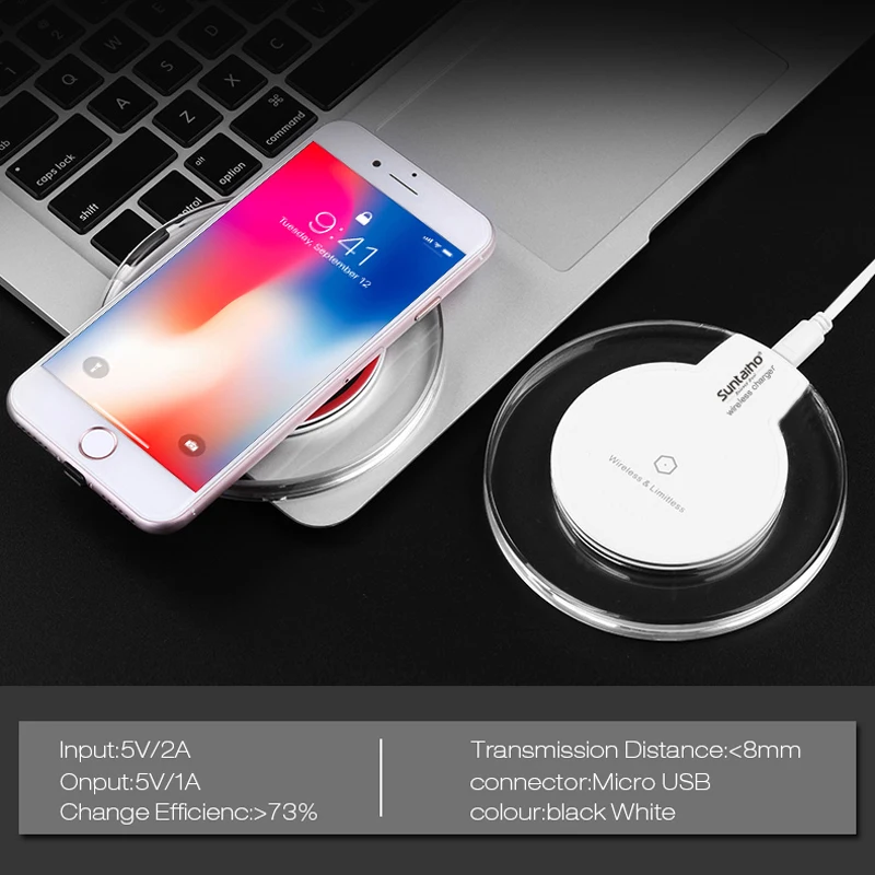 Qi Wireless Charger Suntaiho phone charger wireless Fast Charging Dock Cradle Charger for iphone XS MAX XR samsung xiaomi huawei
