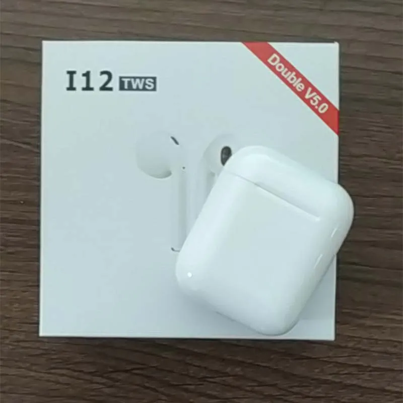 2019 Original i12 air TWS mini Wireless Bluetooth 5.0 3D bass ear phone for all cell pk i10 i13 i18 i20 XY pods i16 i15 i14 tws
