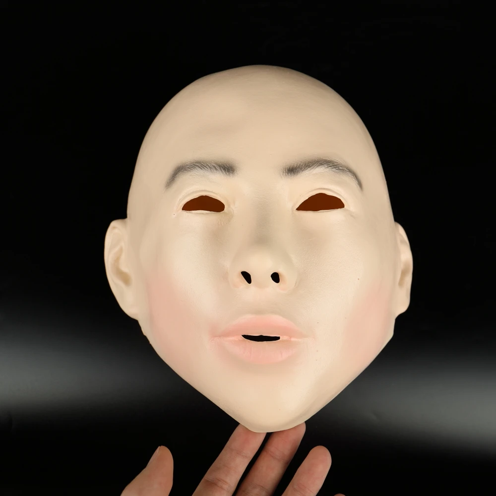 Realistic Female Mask For Halloween Human Female Masquerade Latex Party Mask Sexy Girl Crossdress Costume Cosplay Mask (30)
