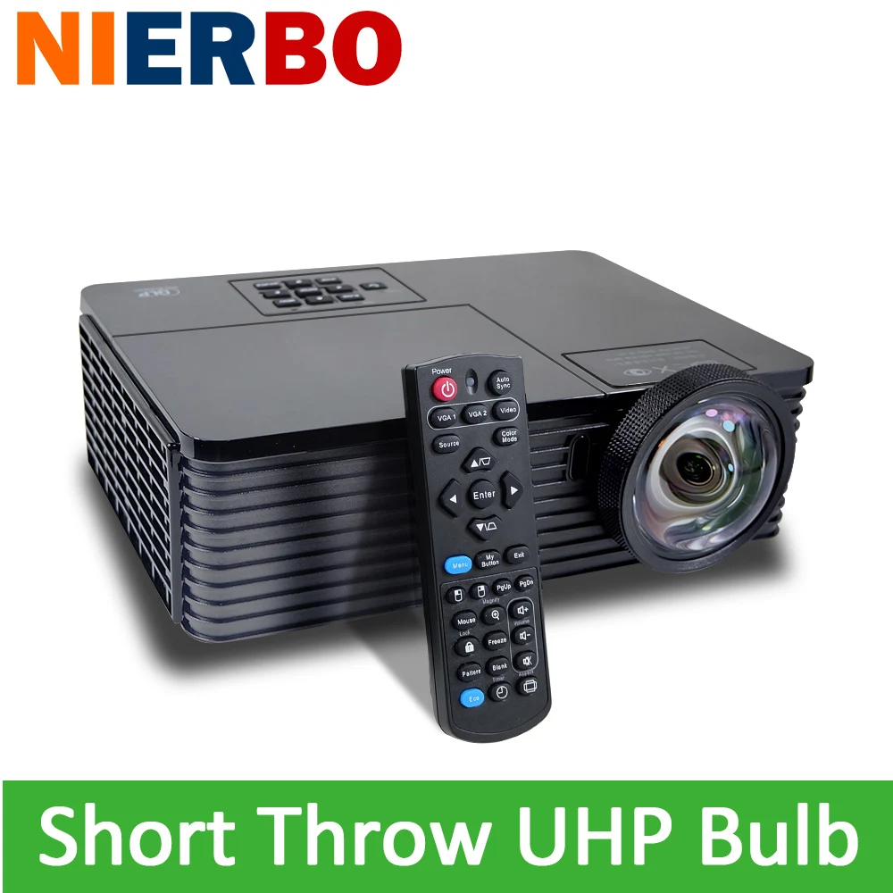 3D Short Throw Projectors Full HD Brand Projector 300 inches 6000 lumens for Daytime and Outdoor
