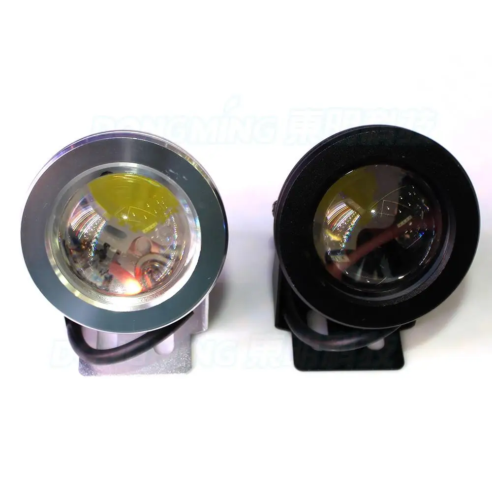 Hot Silver shell Convex Lens 12v led underwater lights Warm White/Cool White pool float 10W DC12V | Освещение