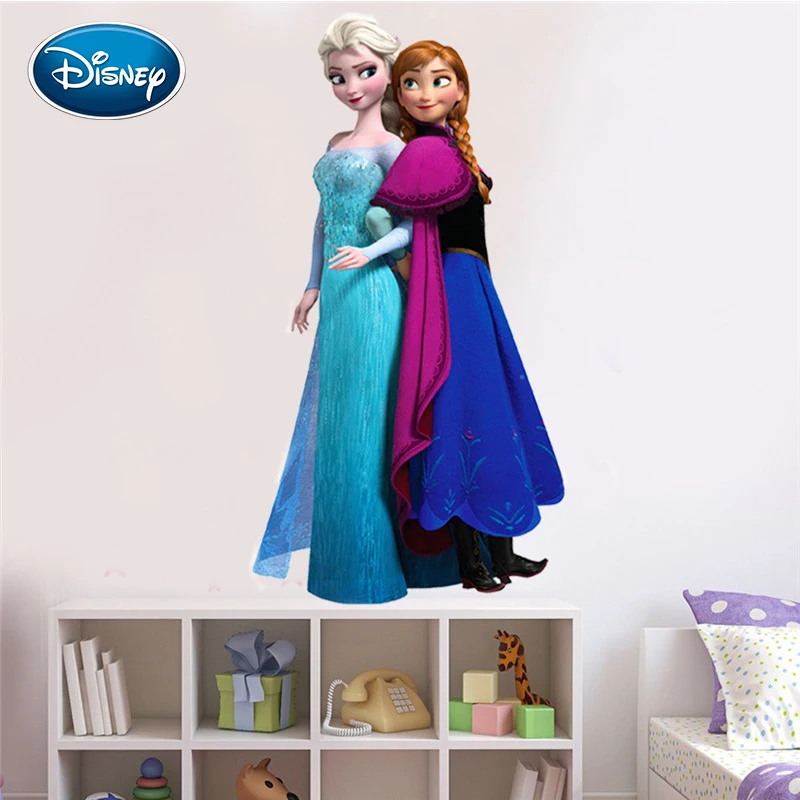  Disney Ice Romance Aisha Sticker Children's Room Kindergarten Background Decoration Environmental P - 33022416733