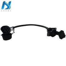 32A Однофазное электрическое автомобильное зарядное устройство для электромобиля SAE J1772 Тип гнезда 1-Тип 2 EV автомобильный адаптер зарядный разъем 1.97Ft кабель