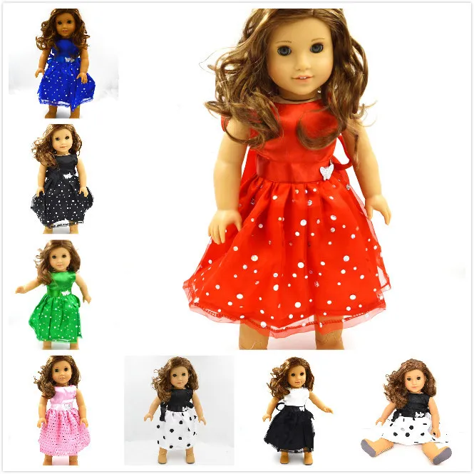 2016 new popular mix 10pcs clothes&dress 18 inch american girl doll clothes and accessories american-doll-clothes