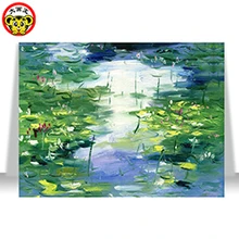 Monet's Водяные лилии водное масло лилии живопись по номерам DIY цифровые картины Раскраска по номерам на холсте уникальные подарки для дома Dec