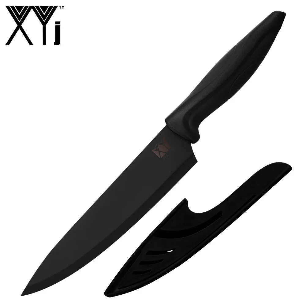 XYj набор кухонных ножей из 6 предметов, японский нож Santoku, нож, нож для повара, ножи для резки овощей, режущие инструменты - Цвет: 8 Inch Chef