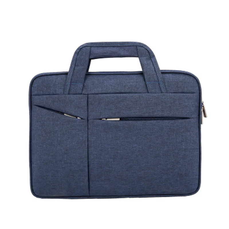 

15.6 inch men's business casual briefcase laptop bag canvas polyester splash-proof briefcase
