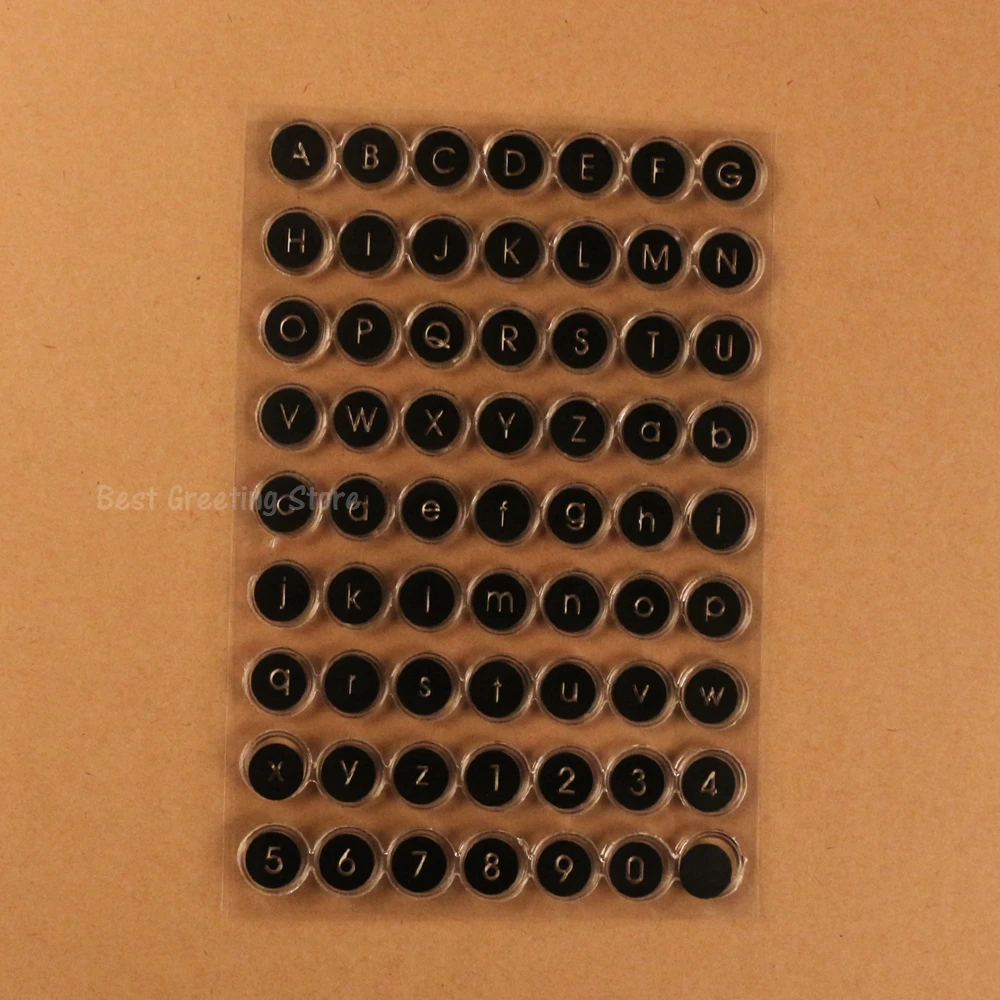 

Eno Greeting clear stamps letters stamps alphabet bullet journal stamps typewriter key