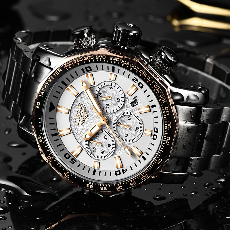 Mens Watches LIGE Top Brand Luxury Fashion Quartz Clock Men's Waterproof Big Dial Military Sport Wristwatch Relogio Masculino Mens Watches LIGE Top Brand Luxury Fashion Quartz Clock Men's Waterproof Big Dial Military Sport Wristwatch Relogio Masculino