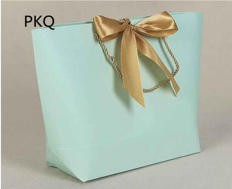 Buy 10pcs/lot 21x7x17cm Solid color Kraft paper Gift