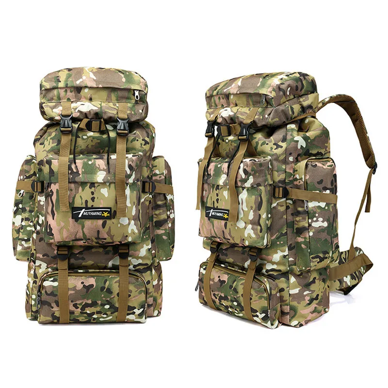 Preise 70L Große Kapazität Rucksack Multifunktions Wasserdichte Armee Militär Rucksack Rucksack für Wanderung Reise Rucksäcke Mochila Militar