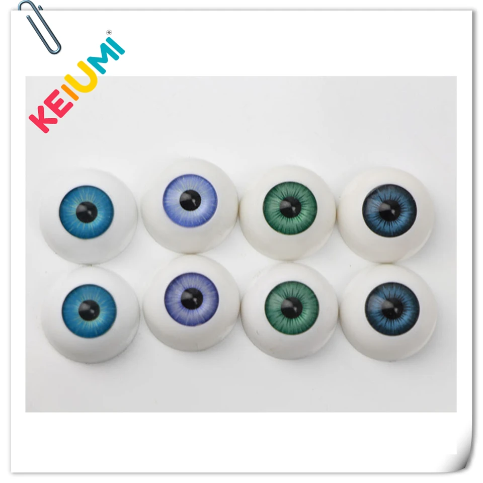 MUST READ RED DESCRIPTION ACRYLIC LIFE LIKE DOLL EYES ~ 8mm HALF ROUND