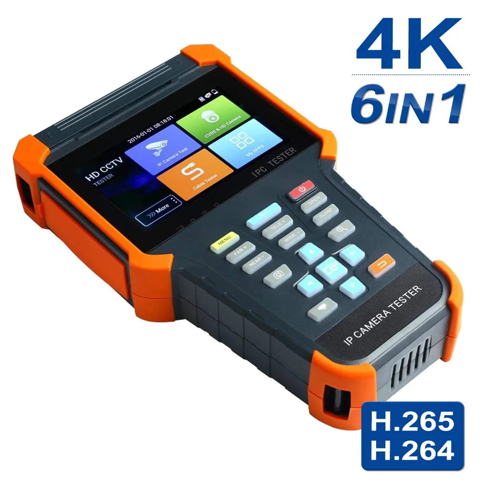

Anpviz AHD+CVI+TVI+Analog+IP CCTV Camera Tester Five in one 4 Inch Touch Screen WIFI POE CCTV Tester Monitor Tester Android