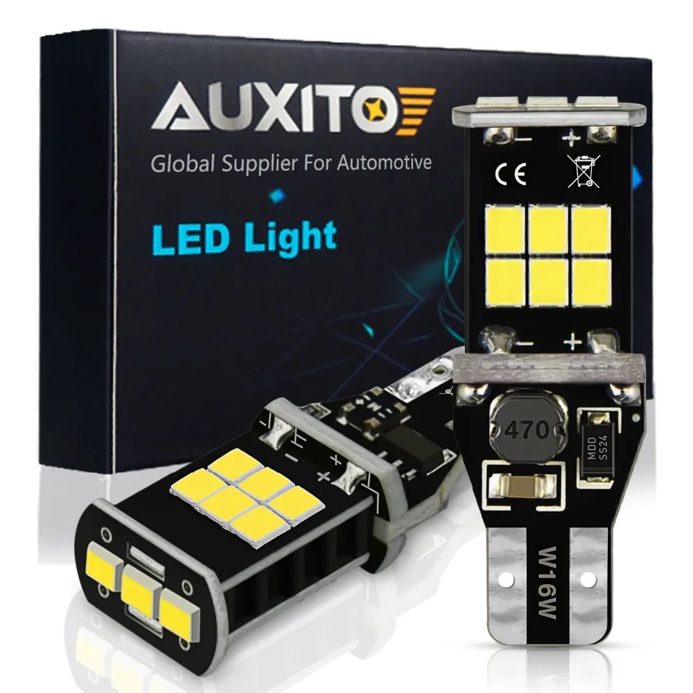 AUXITO W16W LED T15 Canbus 912 921 Backup Reverse Lights For Audi A6 C7