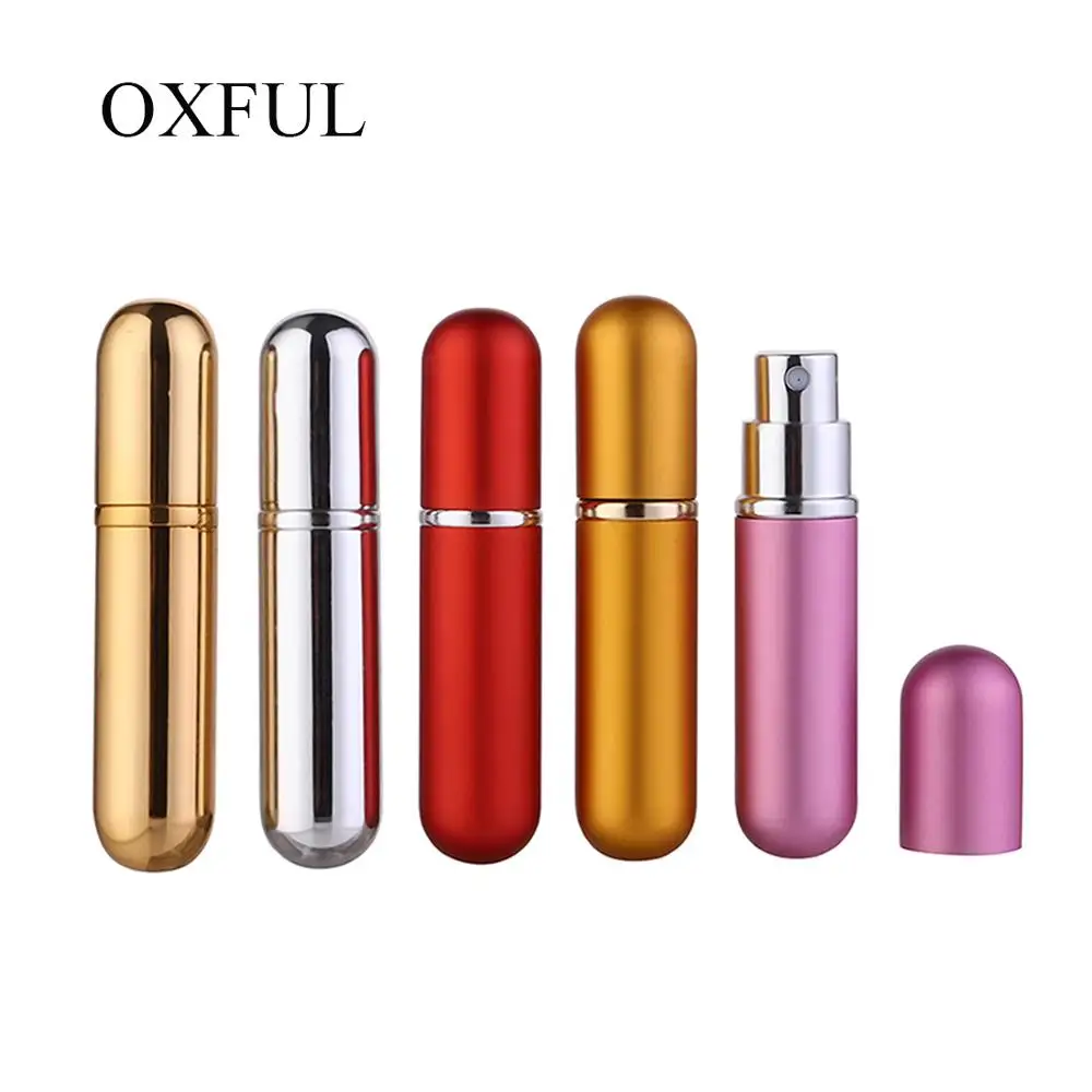 1 Pcs New 5 ml Atomizer Travel Perfume Refillable Spray Empty Mini Perfume Bottle Easy Used Aluminum Spray Glass Scent Bottle chuo ts 612 ts 613 travel ± 15° table size manual goniometer stage tilt stage sliding table dovetail slot optical platform used