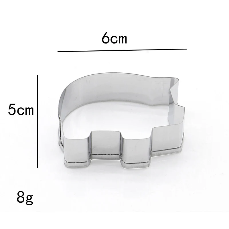 1 шт нержавеющая сталь форма свиньи бисквит нож для печенья украшение для торта выпечки пресс-формы WXV
