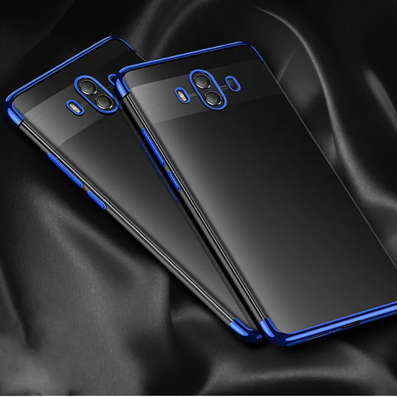 

Luxury Transparent Plating Case For Huawei p20 p20lite p20 p10 Plus p10plus p10lite Case Original Silicone Coque Transparente