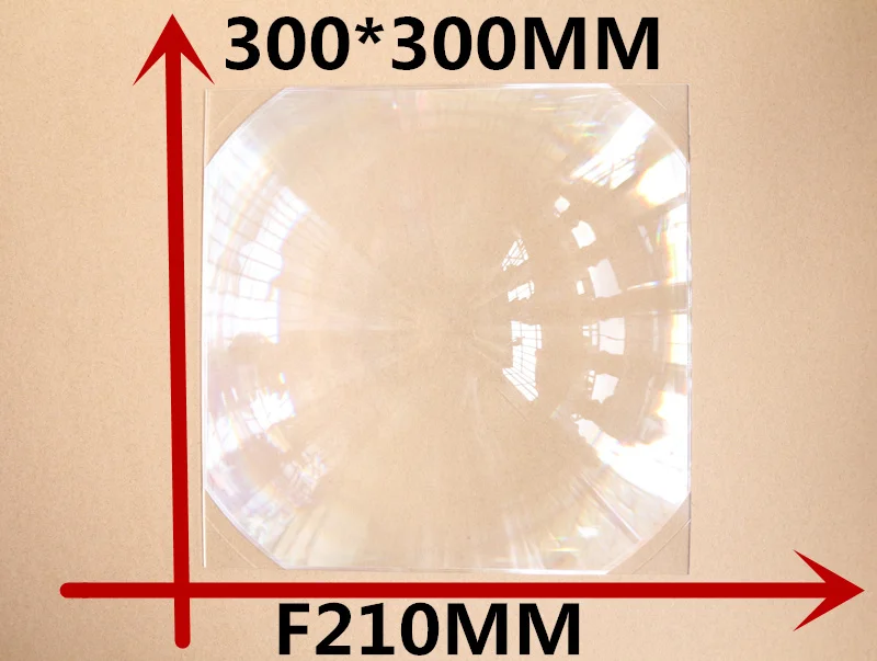 

Fresnel Lens square 300*300MM Focal length 210 mmhot 2017 lens magnification 4-5 times Concentrated amplification