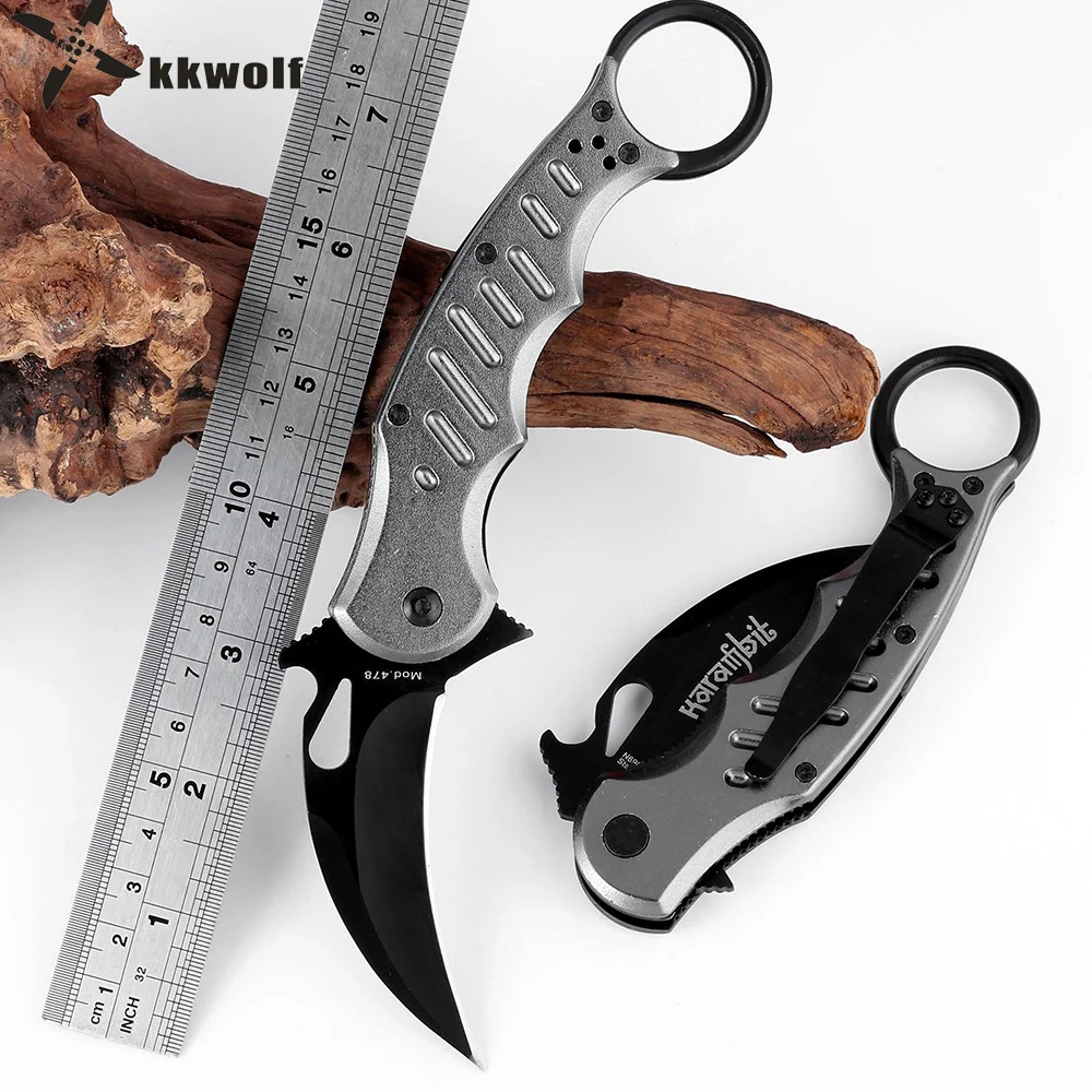 Купить KKWOLF керамбитовый Нож карманный складной нож CS GO Counter Strike ножи Выживание охотничий нож кемпинг тактические инструменты новый острый