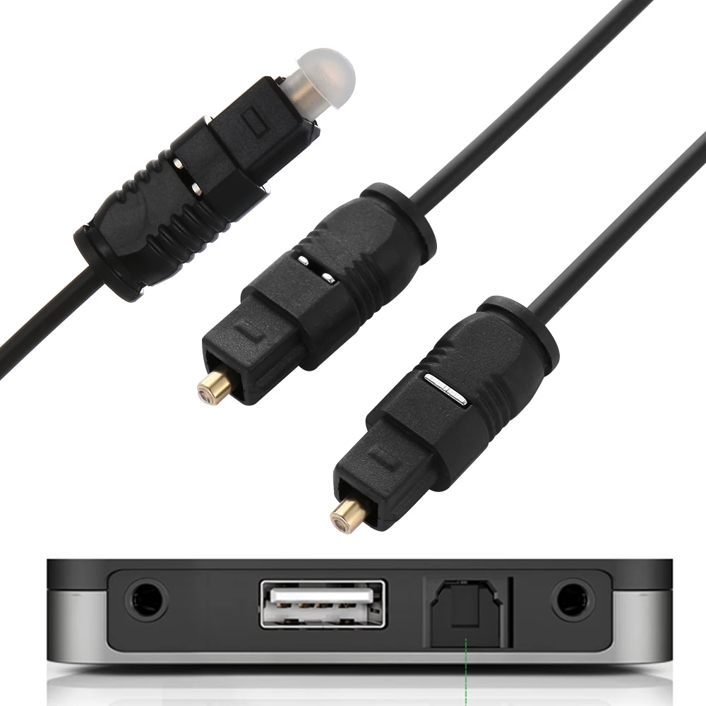 

Universal TOS Link Fiber Optical Digital Audio Cable S/PDIF High Quality 1.5ft 3ft 6ft 12ft 25ft 50ft Choosen Digital Line