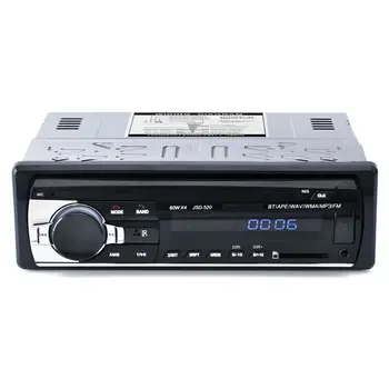 車のbluetooth autoradioステレオラジオfm aux入力レシーバsd usb JSD-520 12 12vダッシュ1 din車MP3マルチメディアプレーヤー