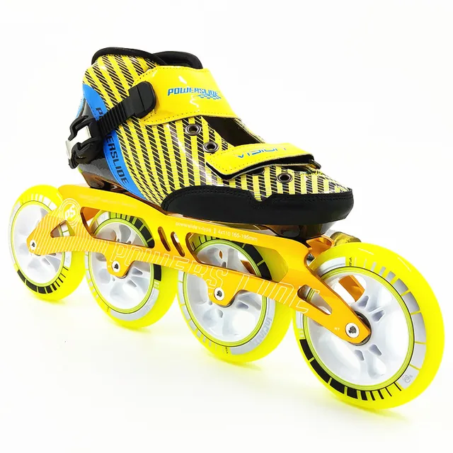 new 4 wheels inline speed skating shoes Professional adult child 110mm