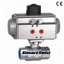 DN25 " из нержавеющей стали 3 способа высокого шарик давление клапан для пневматического привода
