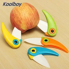 Мини Складной нож, керамический нож, карманные складные ножи, кухонный нож для очистки фруктов с красочной ручкой ABS