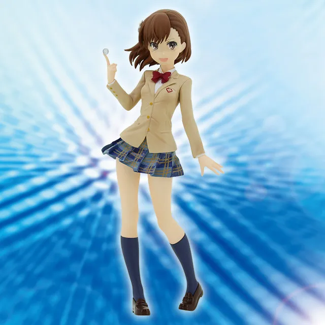 Оригинальная японская аниме-фигурка Toaru Kagaku без перила Misaka Mikoto фигурка