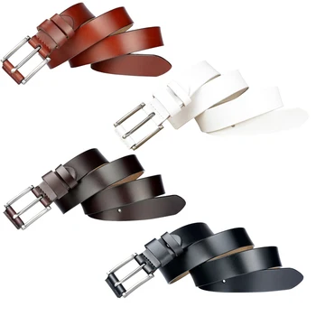 

8PCS/LOT SINGYOU Fashion Genuine Leather Belt for Women All-Match Pin Buckle Casual Belt Top Quality Waist Strap for Women Jeans