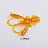 2022 Supercontinent 15Pcs/lot Soft Bait Silicone Lures Worm 4cm 1.6g Fishing Lures Attractive Shrimp odor salt Wobbler ► Photo 3/6