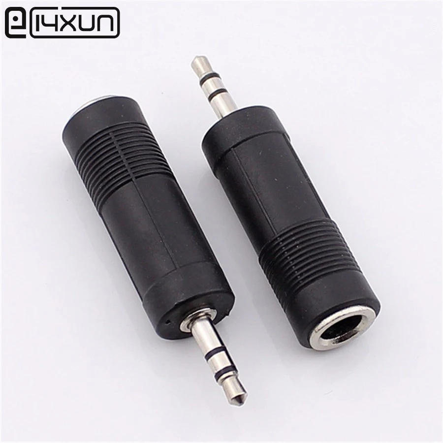 50pcs 3.5mm 3 Pole Stereo Male Plug to 6.5mm Female Socket Audio Adapter Connector | Строительство и ремонт