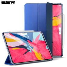 ESR Магнитный флип-чехол для iPad Pro 12,9 2018 PU кожаный ультра тонкий прозрачный задний трехскладной смарт-Обложка для планшета чехол для iPad
